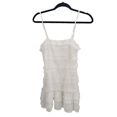princess polly white fringe dress Princess Polly White Tassel Fringe Fiorella Linen Mini Dress