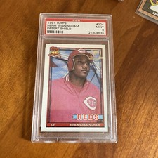 1991 Topps Desert Shield #204 HERM WINNINGHAM  PSA 9 REDS