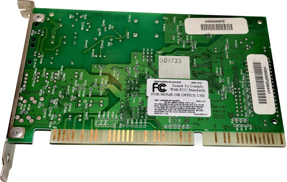 Lucent 1673JV7 56K Dualmode Fax Modem FaxModem From Compaq 304350-006 - Image 2 of 3