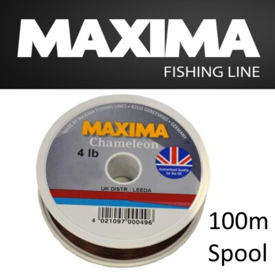 Maxima Chamäleon Angelschnur 100M Spulen - Hi-Tensile Monofile Coarse Match