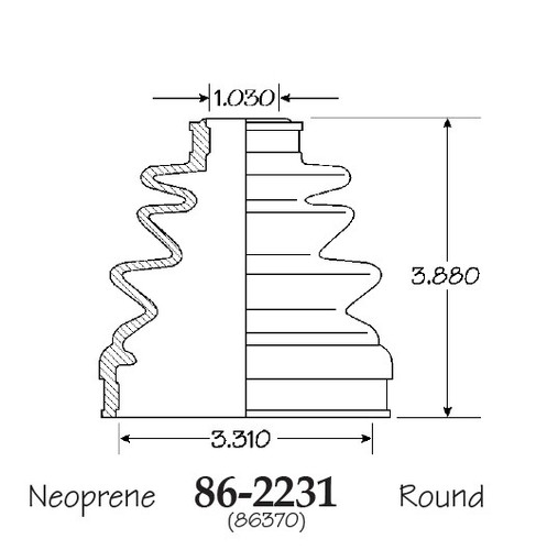 Inner & Outer CV Axle Boot for Mitsubishi Montero Sport 4WD Front 1997-2004 - Picture 2 of 3