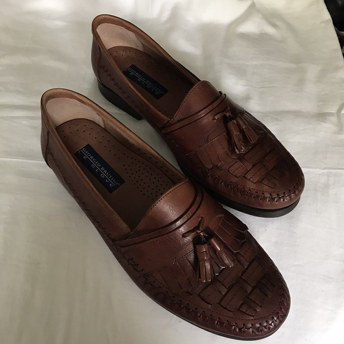 Giorgio Brutini LE Glove Tassel Kiltie Woven Loafers Gordy  display picture 1