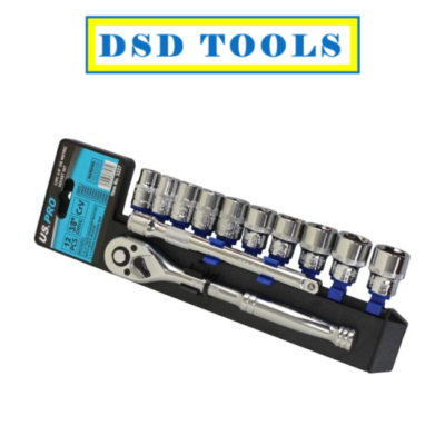 US Pro - Set Di 10 Chiavi A Bussola Metriche Da 1/2", 10-24 Mm - Foto 11