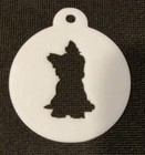 Yorkshire Terrier Dog Cupcake Cookie Biscuit Coffee Stencil - 2 sizes available