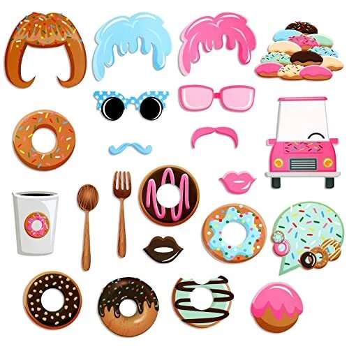 Party Selfie Props, Photo Booth Props Birthday