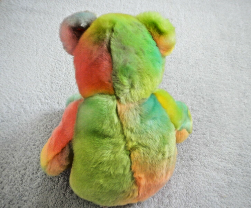 TY BEANIE BUDDY - PEACE BEAR - DARK VERSION PASTEL TY-DYED - BEAUTIFUL COLORS - Picture 4 of 12