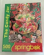 2014 Springbok Puzzle "The Candy Jar" ~ 500 Piece ~ Brand New in Sealed Box