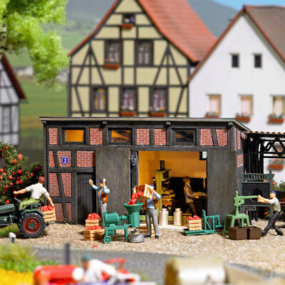 Busch 1178 Mosterei Laser Cut Bausatz mit Zubehör HO NEU