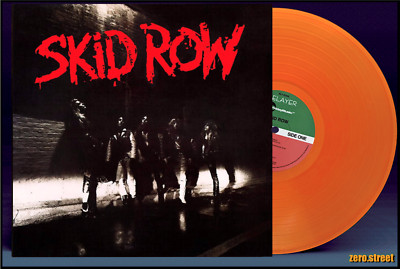 SKID ROW self titled LP on ORANGE VINYL New SEALED 18 And Life FIRST ALBUM