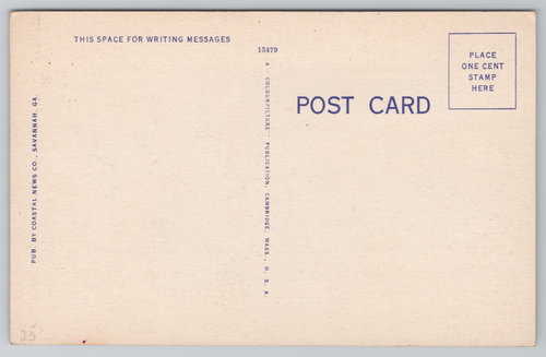 Savannah GA Headquarters Camp Stewart Georgia Postcard Now Called Fort Stewart - Picture 2 of 4