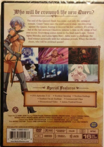 DVD 4-Discs Anime Works AWDVD-1212: Queen's Blade 2 The Evil Eye - 2012 SEALED - Picture 2 of 2