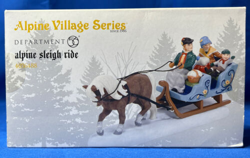 Dept 56 Alpine Village Accessory "Alpine Sleigh Ride" 4036488 NEW IN BOX SEALED - Picture 1 of 1