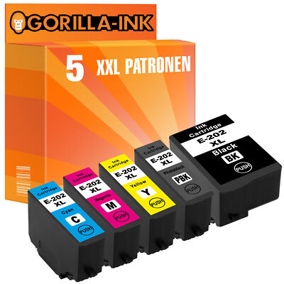 Druckerpatronen für Epson 202 XL Expression Premium XP 6000 6100 6105 6005 XXL