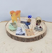 Mini Dog Diorama Halloween Tiered Tray Witch ...