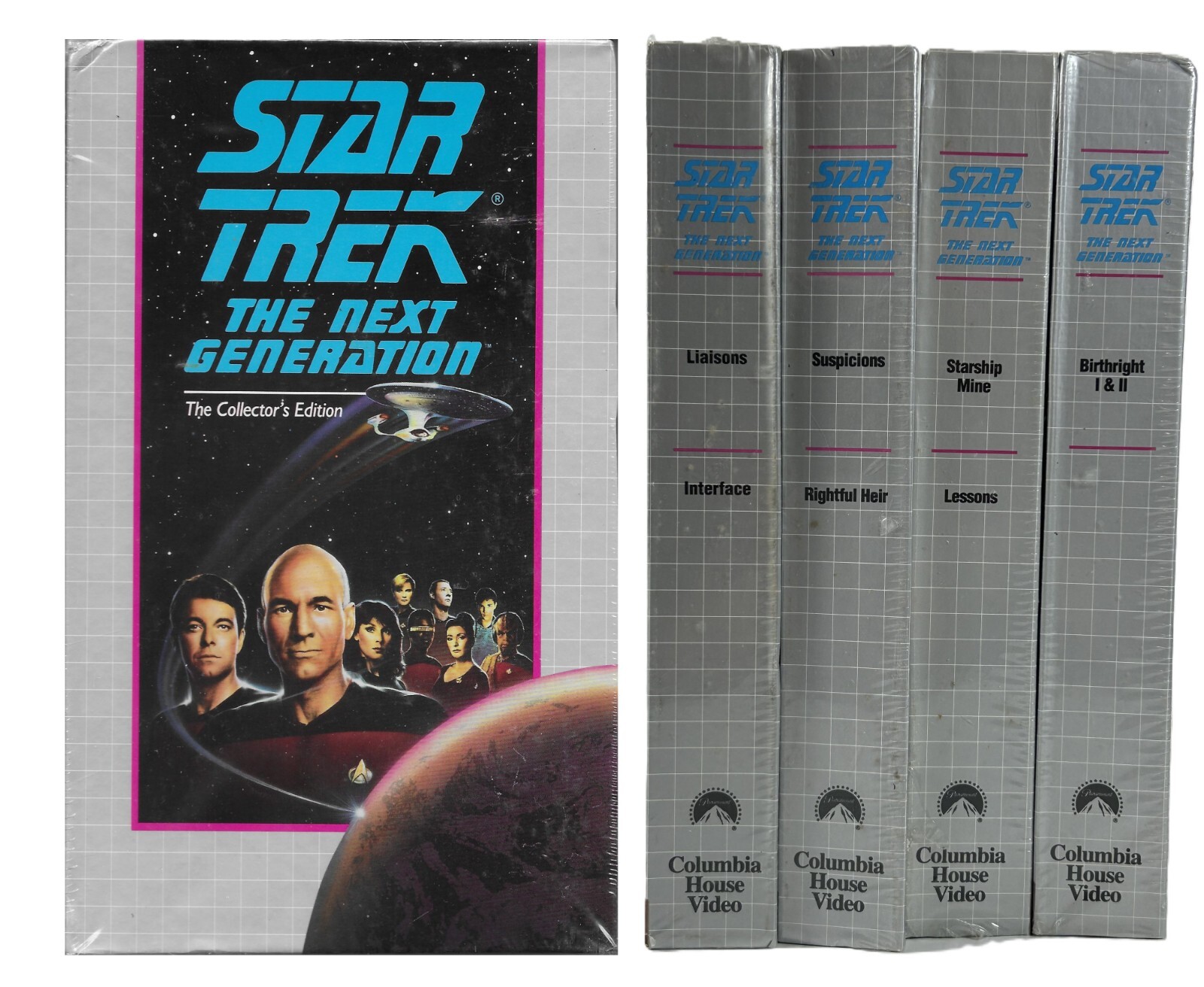 Star Trek: The Next Generation TNG Collector's Edition VHS Tapes LOT OF 4 *NEW*
