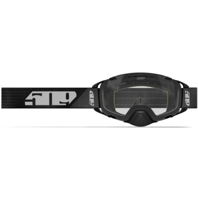 New 509 Aviator 2.0 Snowmobile Goggles, Nightvision Black w Clear Magnetic Lens