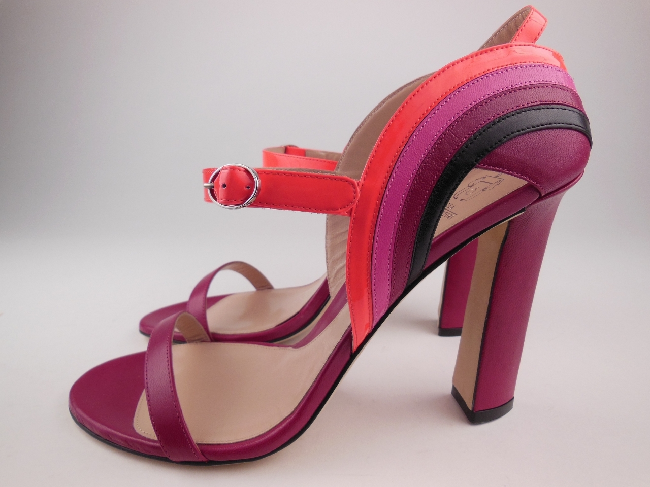 PAULA CADEMARTORI Milkyway Multi colord Leather Leather Leather Heeled Sandals Women's Size 39 24260e PAULA CADEMARTORI Milkyway Multi colord Leather Leather Leather Heeled Sandals Women's Size 39 24260e