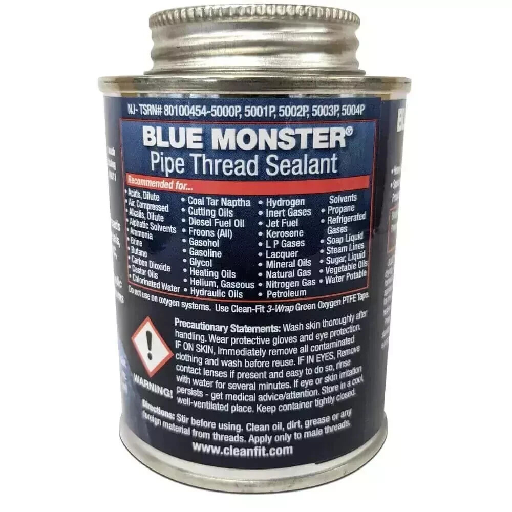 Blue Monster Pipe Thread Sealant, Plumbers Putty 4 Oz.