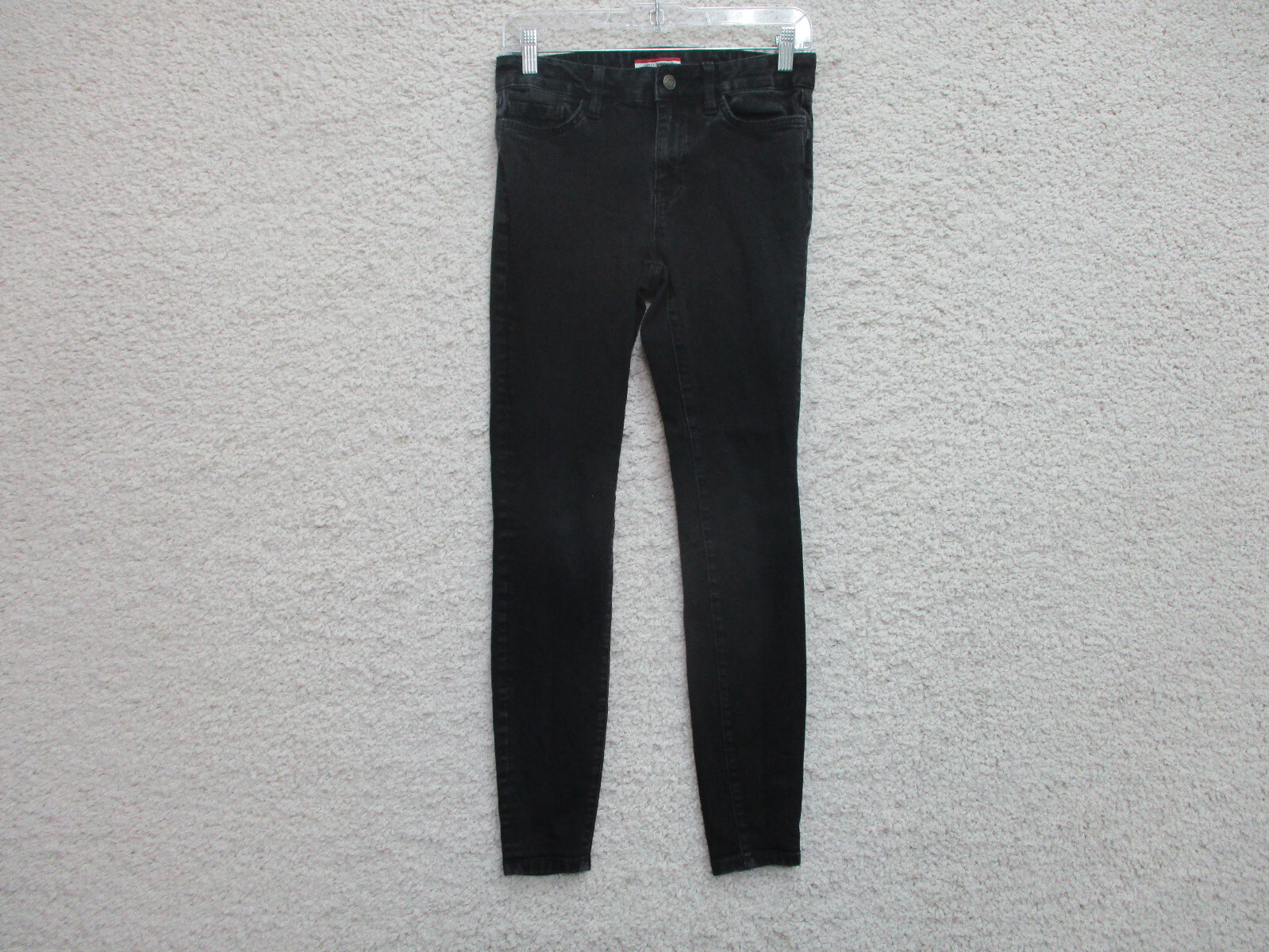 Tommy Hilfiger Womens Black High Rise Stretch Denim Leggings Regular Fit