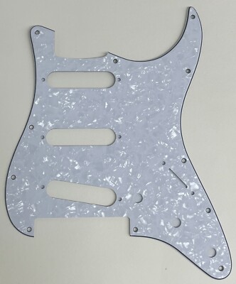 4 Ply White Pearl Pickguard Fit Fender Player Stratocaster Floyd Rose SSS Style