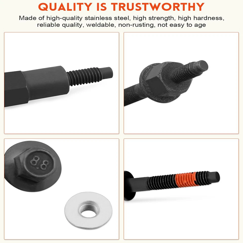 24 PC Exhaust Manifold Hardware Kit 6508219AA for 99-09 Dodge Chrysler Jeep 4.7L Foto 3 de 4