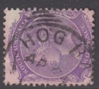 South Australia 'Hog Bay' squared circle cancel on 2d. DLR. Rare and rated 'R'