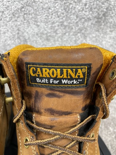 Carolina Boots Womens Size 8 W Alloy Toe Raleigh Work Brown Leather - Picture 10 of 13