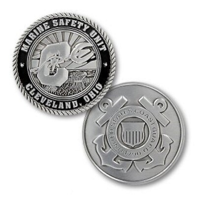 USCG COAST GUARD MARINE SAFETY UNIT CLEVELAND OHIO 1.75'' CHALLENGE COIN