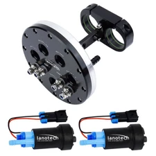 2 Pumps +Twin Fuel Pump Hanger 39-40mm Pumps Suits Single or Dual Walbro 525