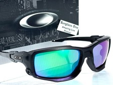 NEW Oakley SI SHOCKTUBE Matte Black POLARIZED Galaxy Jade Lens Sunglass 9329