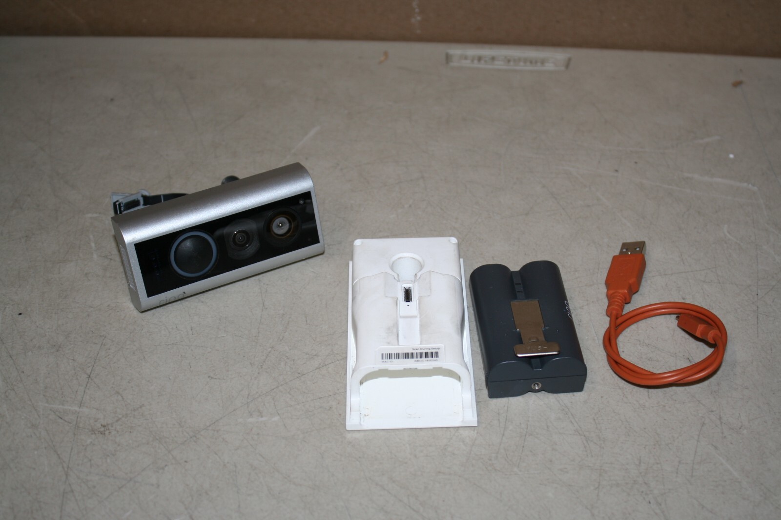 Ring Peephole Camera Cam Video Doorbell Battery Silver G63R9A eBay