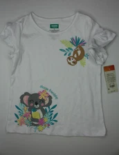 Girl's 365 by Garanimals Choose Friendship Graphic Tee White Size 7