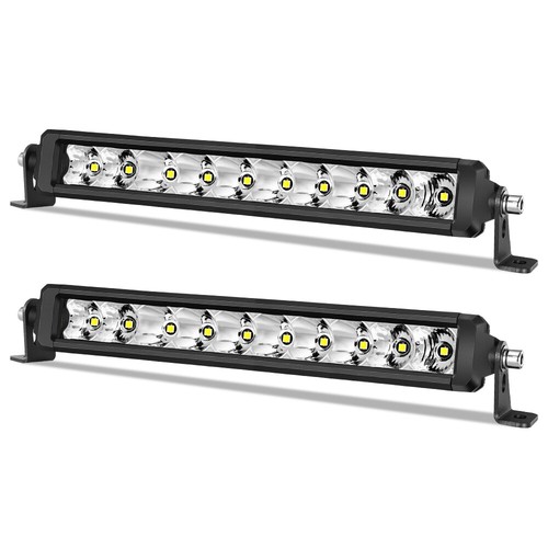 For Chevrolet Silverado 1500 White LED Grille Mounted Work Light Bar Kits 2x 10"