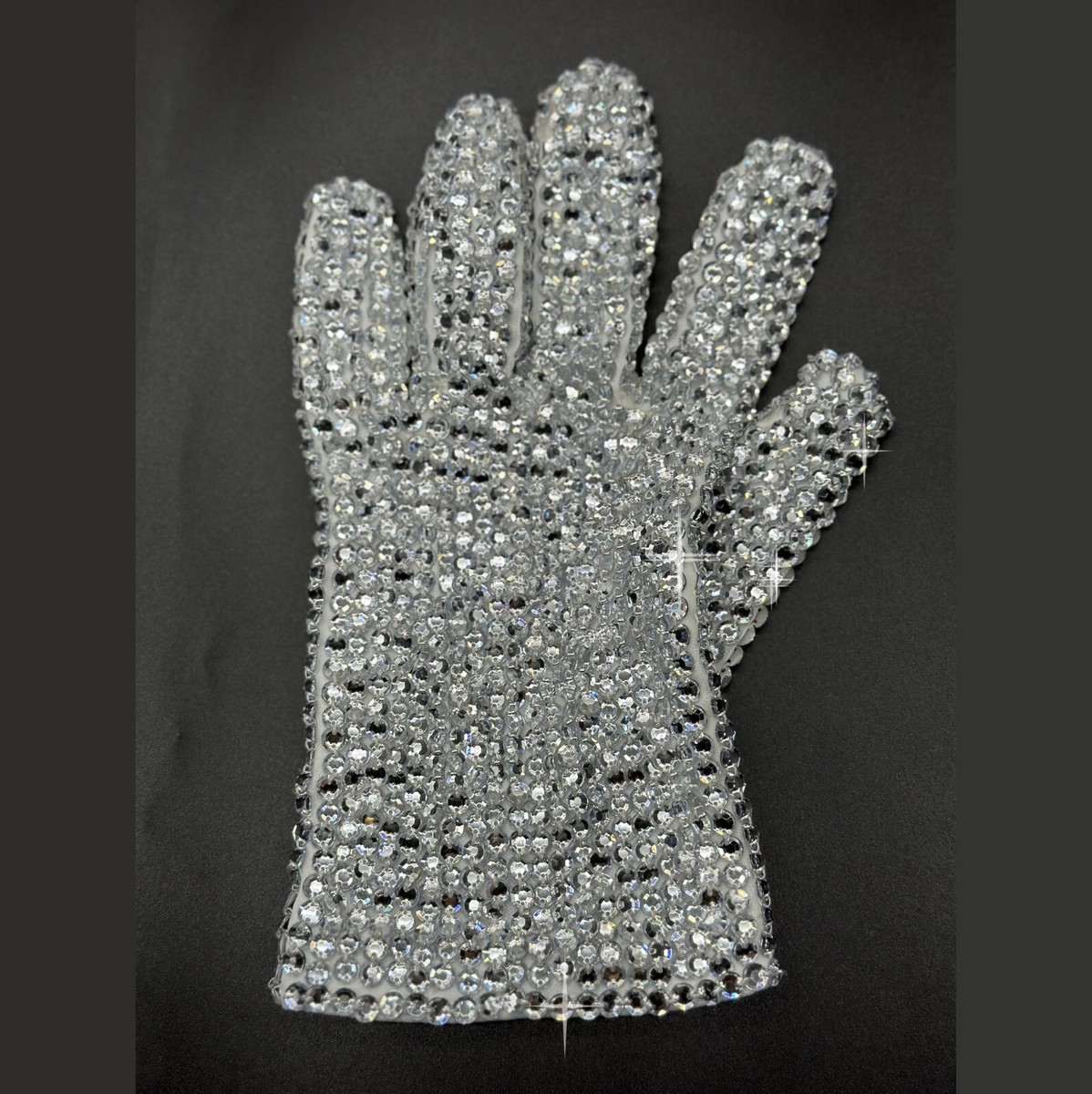 Rare Michael Handmade Rhinestone Glove for Collection
