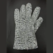 Rare Michael Handmade Rhinestone Glove for Collection Impersonator
