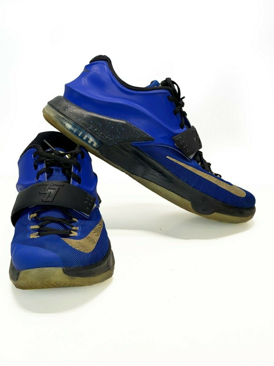 NikeiD Nike ID Zoom Sneakers Shoes Kevin Durant Sz 704380-991 Blue  Gold