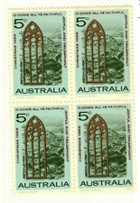 Australia #445 Block (4 stamps) MNH Christmas