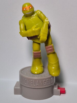TMNT Michaelangelo Ninja Schildkröte Figur auf BURGER KING Viacom Sockel 12 cm