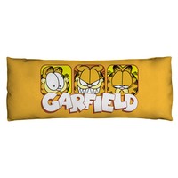 Garfield Faces Microfiber Body Pillow White 18x54 Garfield Faces Microfiber Body Pillow White 18x54