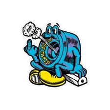 Slime Balls Santa Cruz Puff Balls Middle Finger Skateboard Sticker Decal 3" New