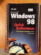 Microsoft Windows 98 Quick Reference Guide book