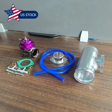 Universal Billet Aluminum Type-RS Turbo Blow Off Valve BOV+2.5" Flange Tube Pipe