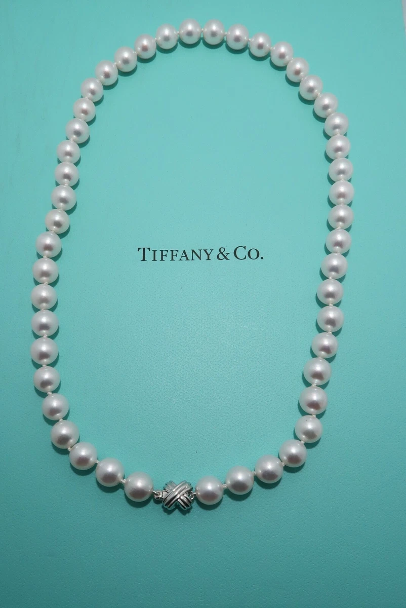 Vintage Tiffany & Co. Signature Pearl and Diamond Necklace at Susannah  Lovis Jewellers