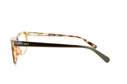 NINE WEST NW5006 255 Brown w/Tortoise 50-16-130 Eyeglass Frames Flex Hinges X622 - Picture 4 of 10