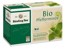 Bünting Bio Thé à la Menthe Intense Arôme Fort Corsé 3er Pack