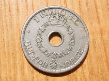 M&uuml;nze Norwegen Norge 1 Krone 1943