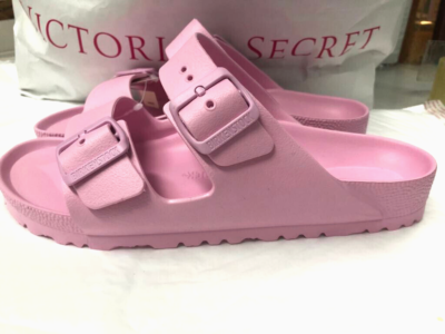 Birkenstock Arizona Essentials Sandal Slide Pink EVA EU 40 Women US 9- 9.5  Wide | eBay