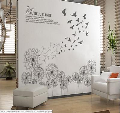JP London Peel and Stick Removable Wall Decal Sticker Mural 24 by 19.75-Inch Waiting for Wind Dandelion 