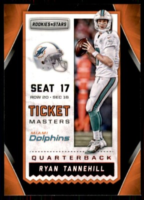 2016 Panini Rookies & Stars Ticket Masters Ryan Tannehill Miami Dolphins #9