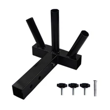 Hitch Trailer Receiver Truck Tow Hook Towing Mount Cars Ball Plug Lock Black